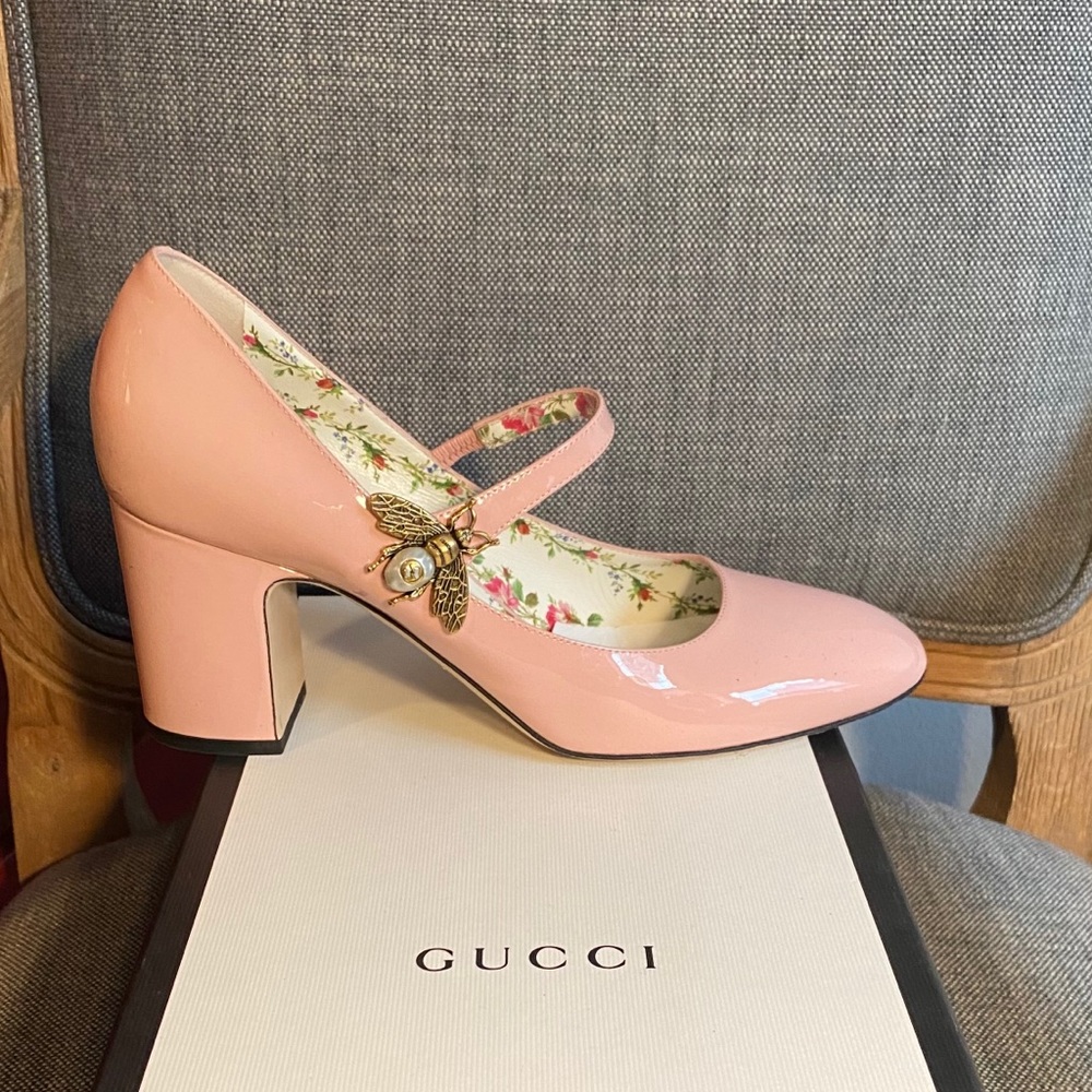 Gucci Patent Leather Mary Jane Pumps